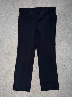 Athleta womens high waisted classic black waistband legging size L